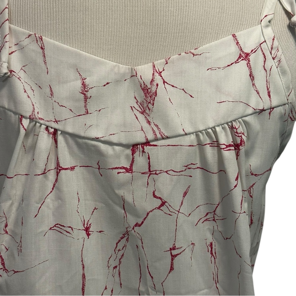 Laurie Lei Dress Juniors One Size White Hawaiian Bamboo Floral Cotton Blend Tie - Picture 12 of 16